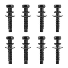 8pcs Air Filter Box Screws, Air Cleaner Fastener Replacement Part Number 90091P36000, Air Box Bolt Screws for Engine Air Filter Housing (Black)