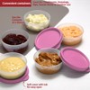 Condiment Cups Containers with Lids- 8 pk. 2.3 oz.Salad Dressing