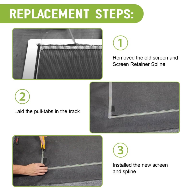 10 Pack Window Screen Pull Tabs, Universal Screen Lift Tabs,