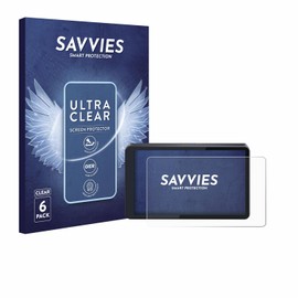 Savvies 6 Stück Schutzfolie für CARabc DB601 Displayschutz-Folie Ultra-Transparent