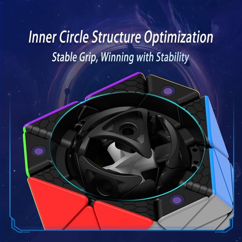 XMDCuber DianSheng FTO Face Turning Octahedron Magnetic Speed Cube, Magnetic