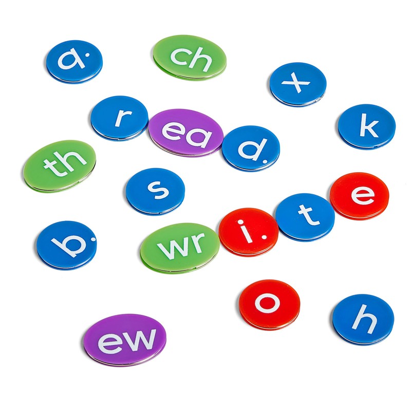 hand2mind Lowercase Phonics Chips, Phonics Manipulatives for Kindergarten, Phonemic Awareness,