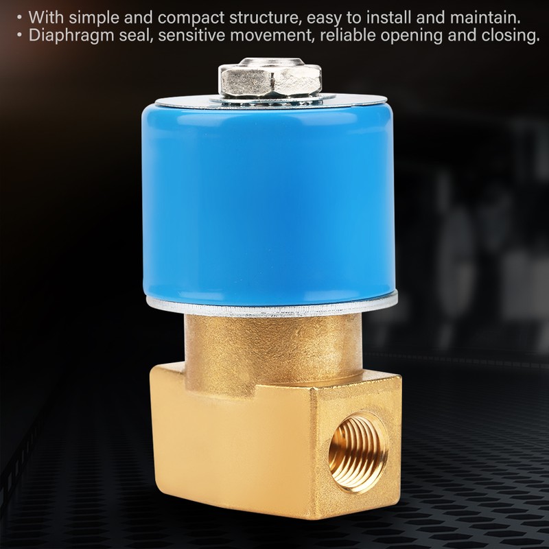 2 Way G1/4" Direct Acting Brass N/C KSD Solenoid Valve