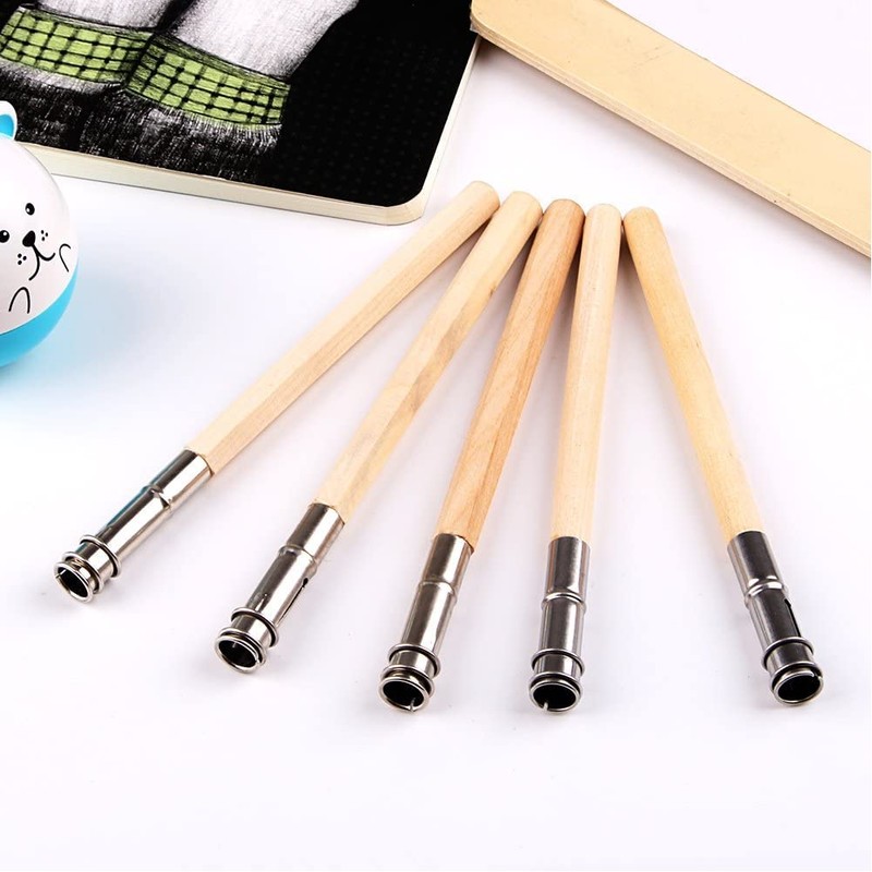 Anytoug Pencil Holder Extension Pencil Cap for Short Pencils, Set
