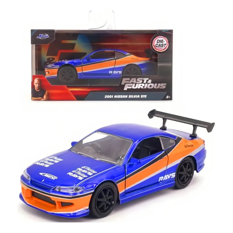2001 Nissan Silvia S15 Rápido Y Furioso 1:32 Jada Color
