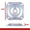WADDELL Furniture Leg Mounting Bracket (4 Count, Straight Top Plate)