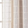 Lush Decor Farmhouse Textured Grommet Sheer Window Curtain Panel Pair,