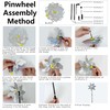 KOKMEYA 10-Pack Reflective Bird Repellent Pinwheels 7.1 Inches in Diameter