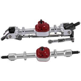 Fayrimi Upgrade Transmission Front and Axle Bridge Axle Steering Column Rod Set for MN D90 D99 MN90 MN99S 1/12 RC Parts, B.