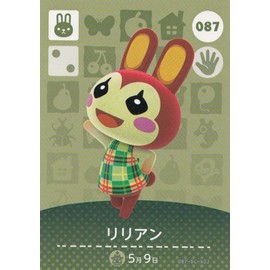 【Animal Crossing Amiibo Card Vol. 1】 Lillian 087 [Normal]