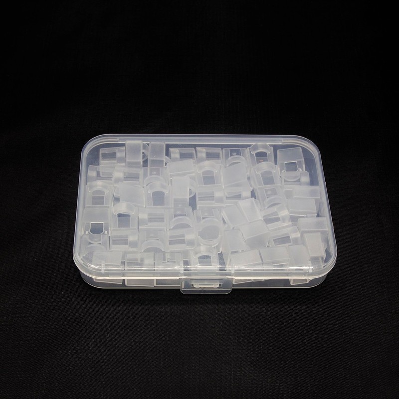HiCHN RJ45 Plug Protector Dust Covers 50 Pcs Transparent Click
