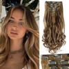 Extensiones de Cabello Natural Ondulado, 6 piezas, Extensiones de Cabello