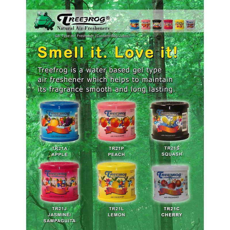 Treefrog Natural Air Freshener TR21S -Squash
