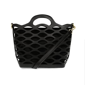 Joy Susan River Laser Cut Tote - Black