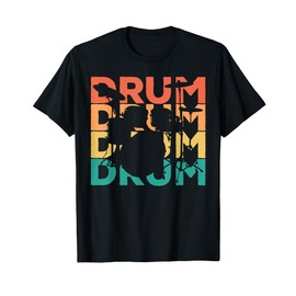 Retro Vintage Drumming Gift For Drummers T-Shirt