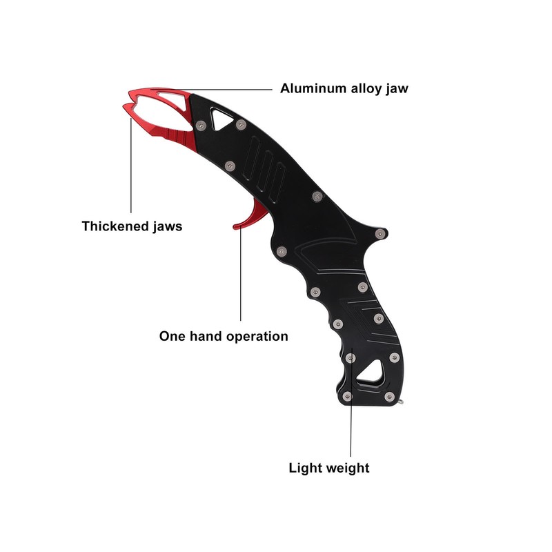 Fish Gripper Alloy Multifunctional Rustproof One Hand Operation Fish Lip