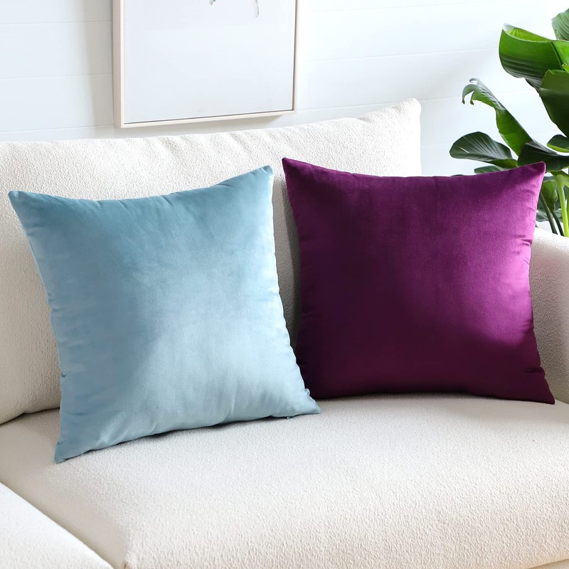 Artscope Luxury Velvet Pillow Covers Super Soft Decorative Square Throw