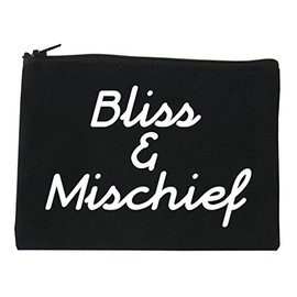 Bliss And Mischief Cosmetic Makeup Bag Black Small