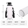 HUGS IDEA Insulated Neoprene Bottle Holder with Shoulder Strap, Fire