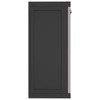 vidaXL Outdoor Storage Cabinet - Gray and Black 38.2"x14.6"x33.5" PP