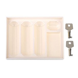 Ellon My Melody Cash Box Small Saving Bank with Coin Tray Combination & Key Lock, Pink, 5.9''Wx4.53''Lx3.1''D