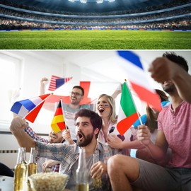 Flags, shallyong 32 Flags of the World Flags, Countries Flags of the World, Mini Hand-Held Flags, Flags for World Cup Sports Events, Party Decorations, Festival Celebrations