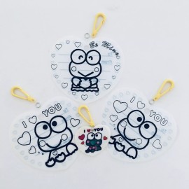 Sanrio Vintage Sanrio Keroppi DIY Name Tag Clips Shrinky Dinks 1992 Craft Makes 3 Pcs