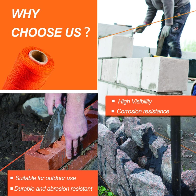 Mason Line, String Line, 500Ft, #18 Braided Nylon String, Nylon