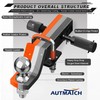 AUTMATCH Trailer Hitch Ball Mount with 2 Inch Hitch Ball