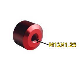 DEWHEL Red Aluminum Lift Up Reverse Lock-Out Shift Knob Adapter for Manual Shifter M12x1.25