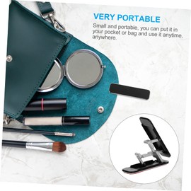 HOMSFOU 1stk Halterung Für Selbstklebende Aufkleber Tablet Steht Handy Steht Verstellbarer Telefonständer Handyhalterung Ständer Für Tablet-Halter Telefonhalter Black Aluminiumlegierung