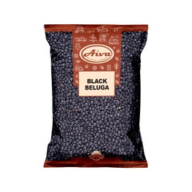 Aiva Black Beluga Lentils (10 LB Bulk) – Premium Whole Black Lentils for Soups, Salads, and Meal Prep