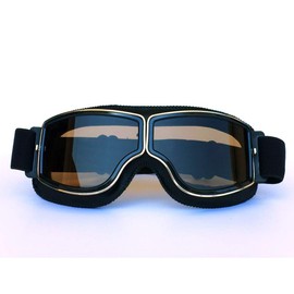 HONCENMAX Vintage Goggles, Anti-Fog UV Protection, Motorcycle Goggles, PC Lens, Multi-Purpose Use, Protective Glasses, Punk Goggles, Windproof, Dustproof, Shockproof, Retro Safety Goggles