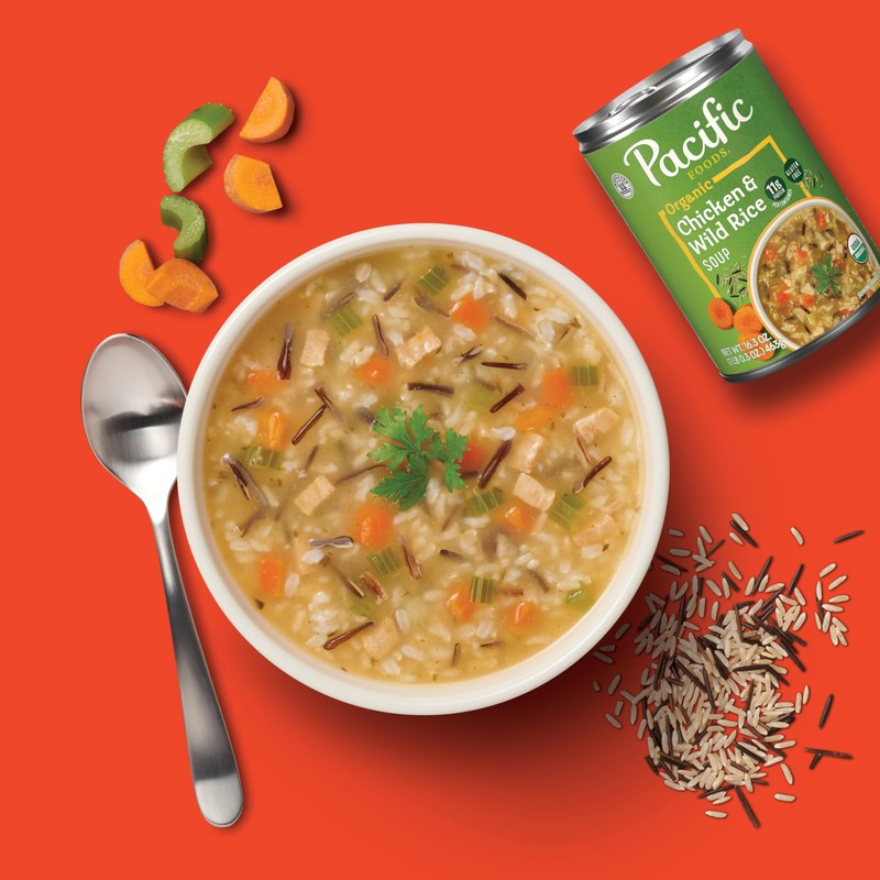 Pacific Foods Organic Chicken and Wild Rice Soup, 16.3 oz
