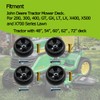 4PACK Replace for AM124706 210-300 AM125172 Plastic Deck Gauge Wheel