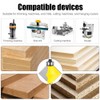 WSOOX 90 Degree Tongue and Groove Cutter Set 45 Degree