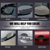 sportuli Black Vehicle Side View Mirror Covers Caps + Door