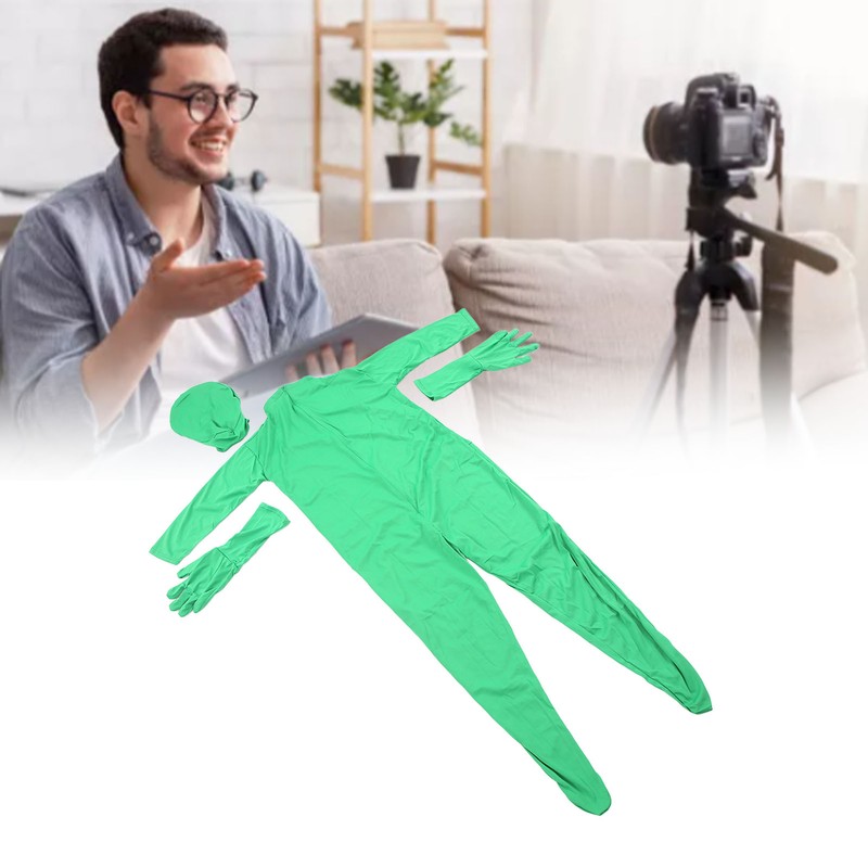 Green Screen Bodysuit Body Suit Full Body Split Design for