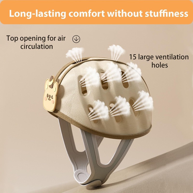 Domayllay Baby Helmet for Crawing Walking,Soft Infant Safety Helmet,Baby Helmet
