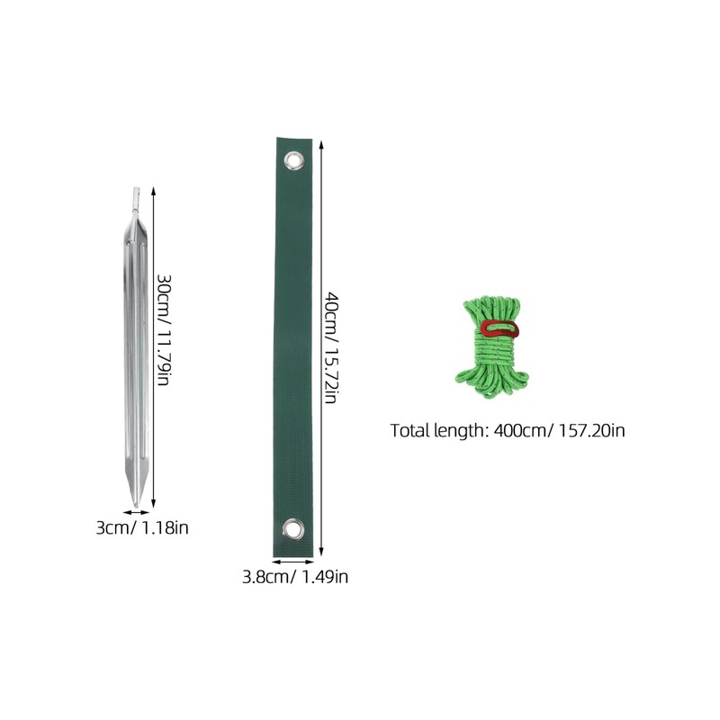 KONTONTY 9pcs Heavy Duty Tree Staking Straps Stakes Ropes Bark