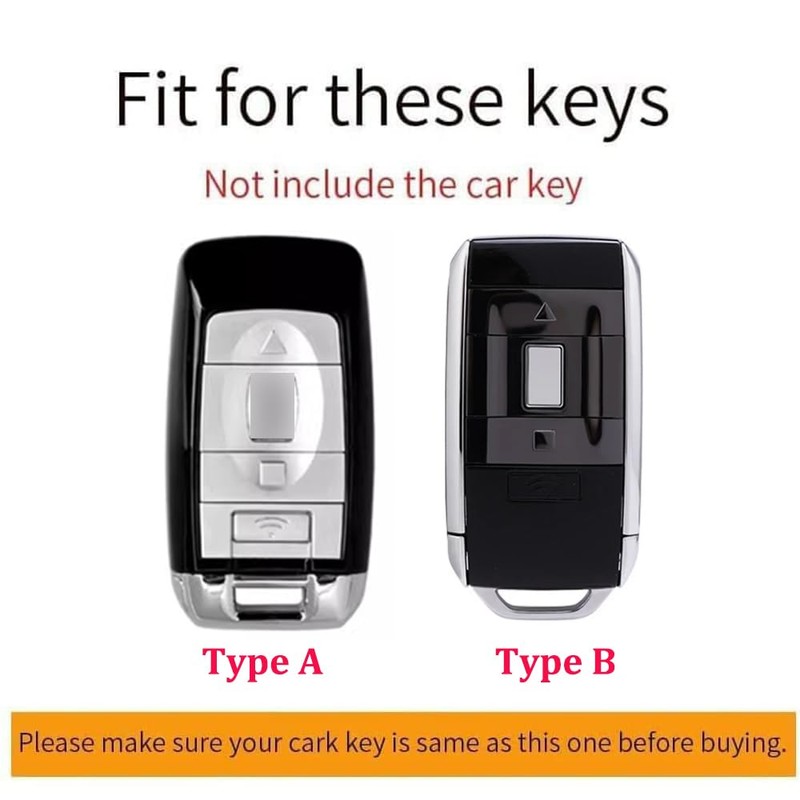 ontto Car Key Case Cowhide Leather Remote Control Cover Fits