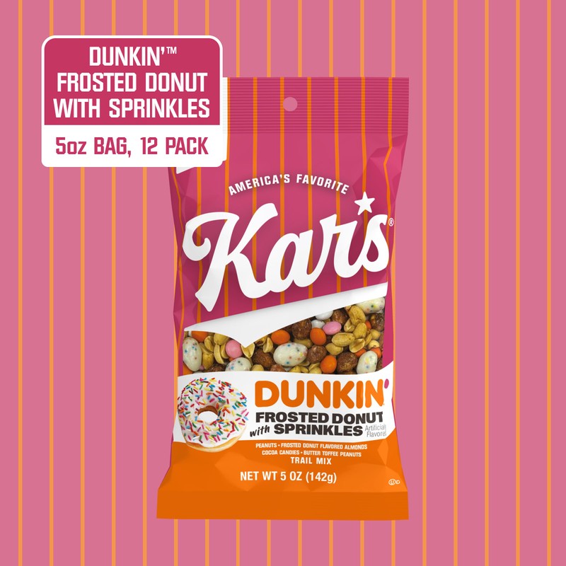 Kar's Nuts DUNKIN Frosted Donut with Sprinkles - 5oz Bag