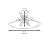 VIR JEWELS 3/5 cttw Lab Grown Diamond Engagement Ring .925
