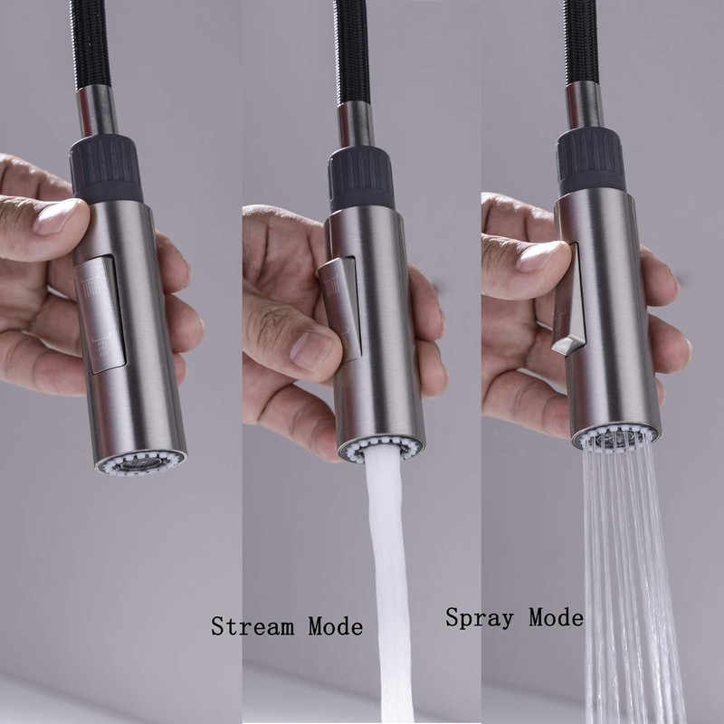 GORDEE Pull Down Spray Head for Kitchen Faucet, Column Shape