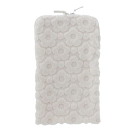 MARY QUANT 000480-0002-02 Zippered Towel (Beige/Sakura Series) PET Bottle Case, Plastic Bottle Cover (100% Cotton), beige, Plastic Bottle Case