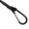 Maxmoral 4PCS Stretchy Ropes with Mountaineering Buckle 12 Inch Black