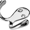 Merriway BH04887 (2 Pcs) Twin Robe Hook Chromed - Pack