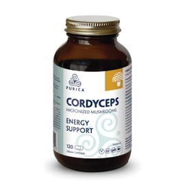 PURICA PURICA Cordyceps Micronized Mushrooms - 120 Count - Supplement for Pressure Relief, Pack of 1