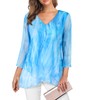 SeSe Code - Blusa de manga 3/4 para mujer, con