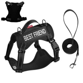 Dog Harness Set - Walking Escape Proof Adjustable Cat Vest Harness,Soft Lightweight Training Collar Adjustable Anti-Escape Pet Supplies for Running Walking Outdoor